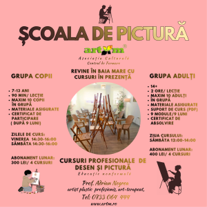 CURS DE PICTURĂ pentru adulți, BAIA MARE ( martie 2026)