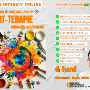 CURS DE DEZVOLTARE PERSONALĂ PRIN ARTĂ 
/online